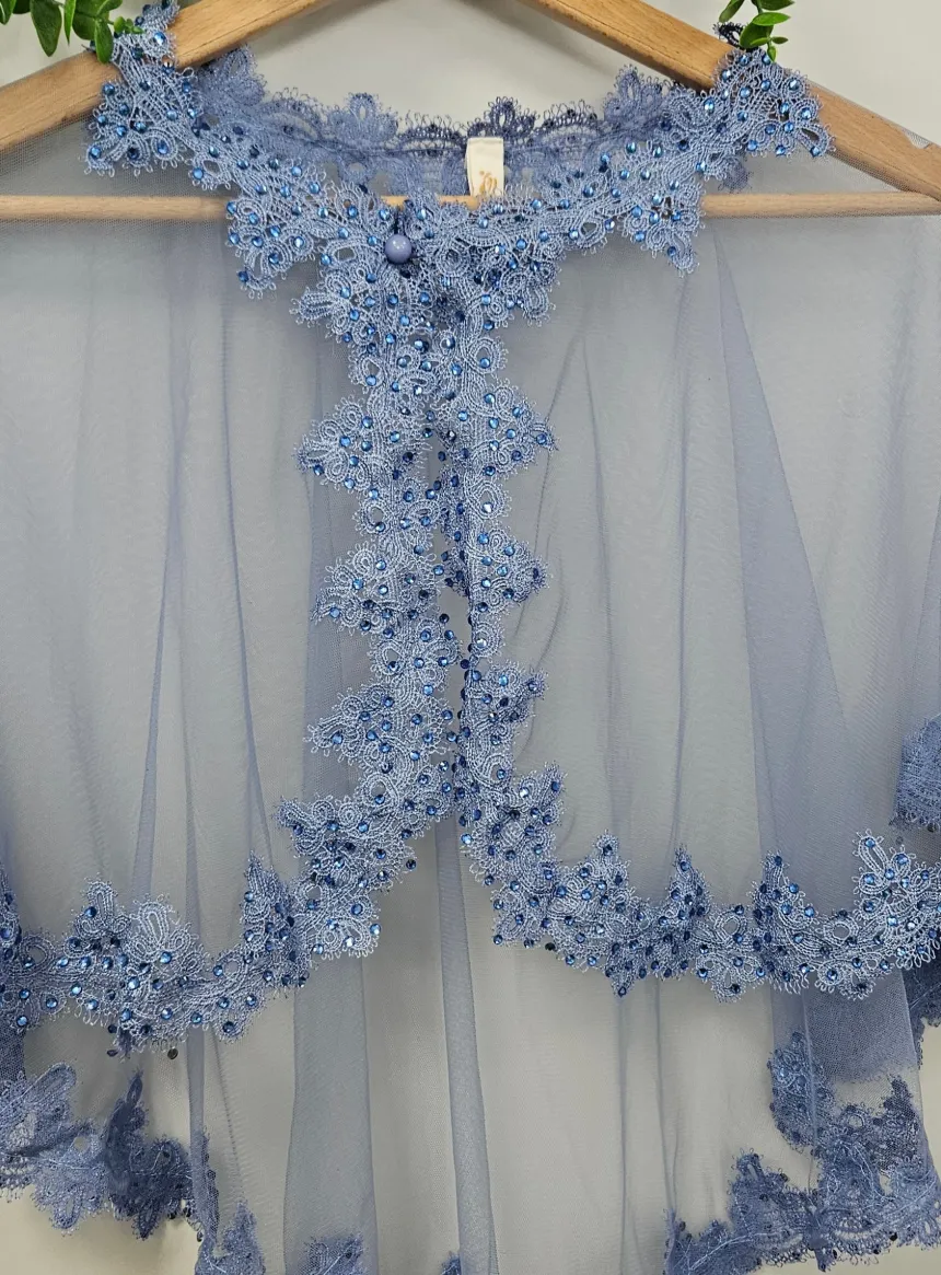 Cape mariage tulle et dentelle