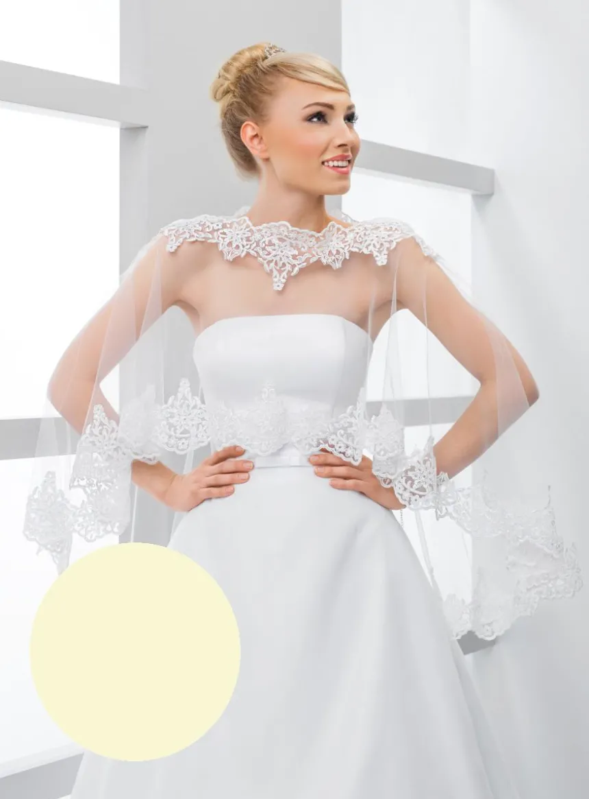 Cape mariée tulle et dentelle