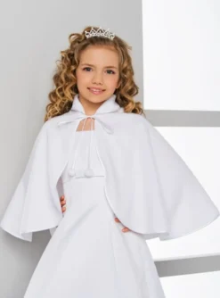 Cape polaire fille pour communion