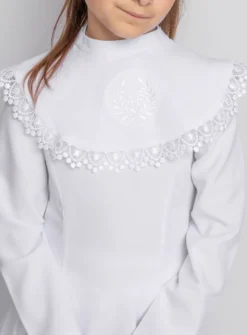 Cape pour aube dentelle collection Création Blanc