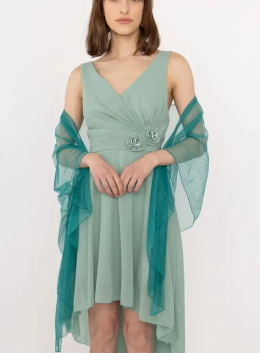 Cape étole pour femme mousseline pailletée