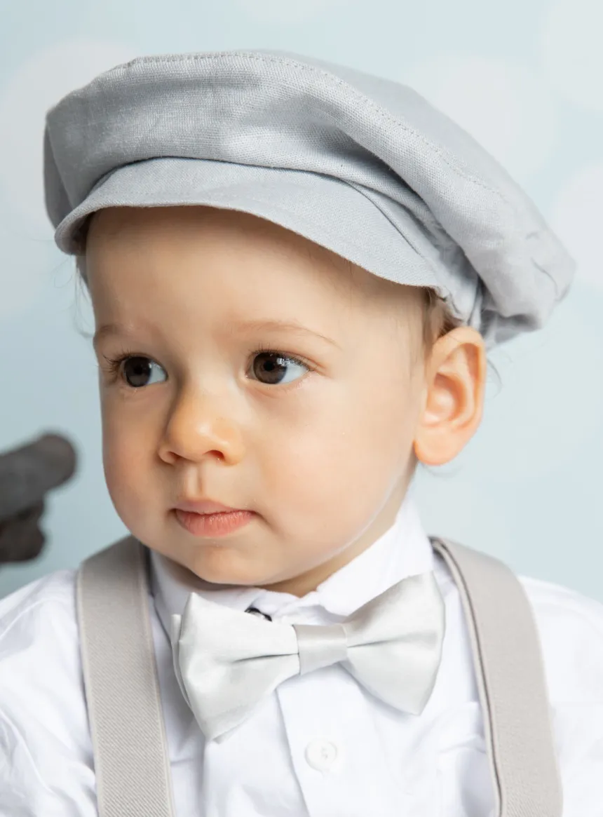 Casquette lin gris garçon Pierre