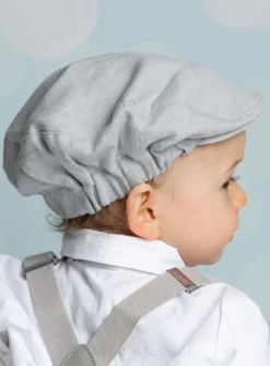 Casquette lin gris garçon Pierre