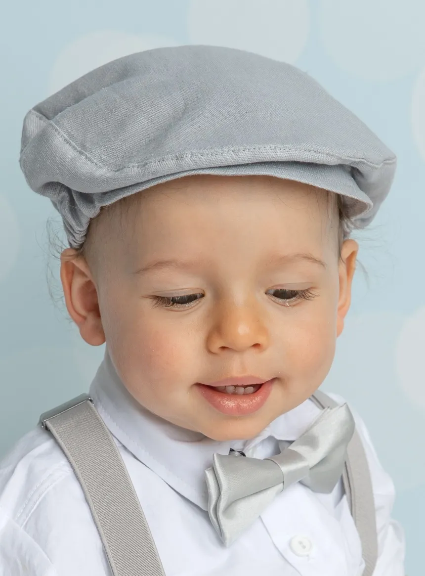 Casquette lin gris garçon Pierre