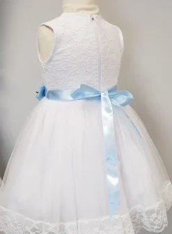 Ceinture cortège satin et fleur