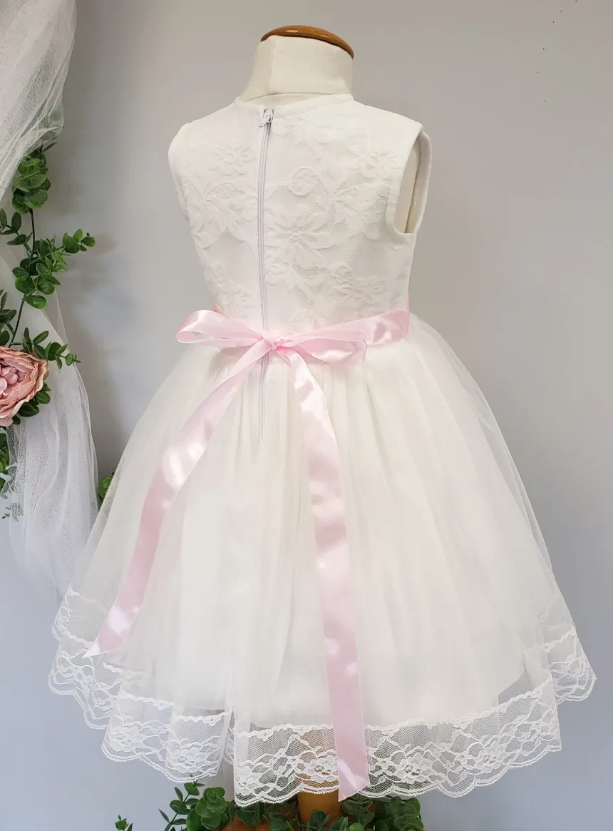Ceinture cortège satin et fleur
