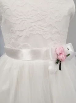 Ceinture cortège satin et fleur