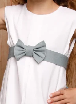 Ceinture de cortège enfant lin noeud Noam
