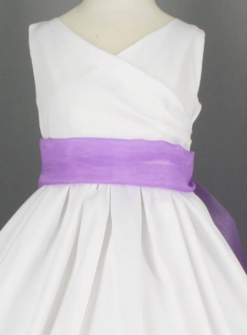 Ceinture de cortège fille en organza