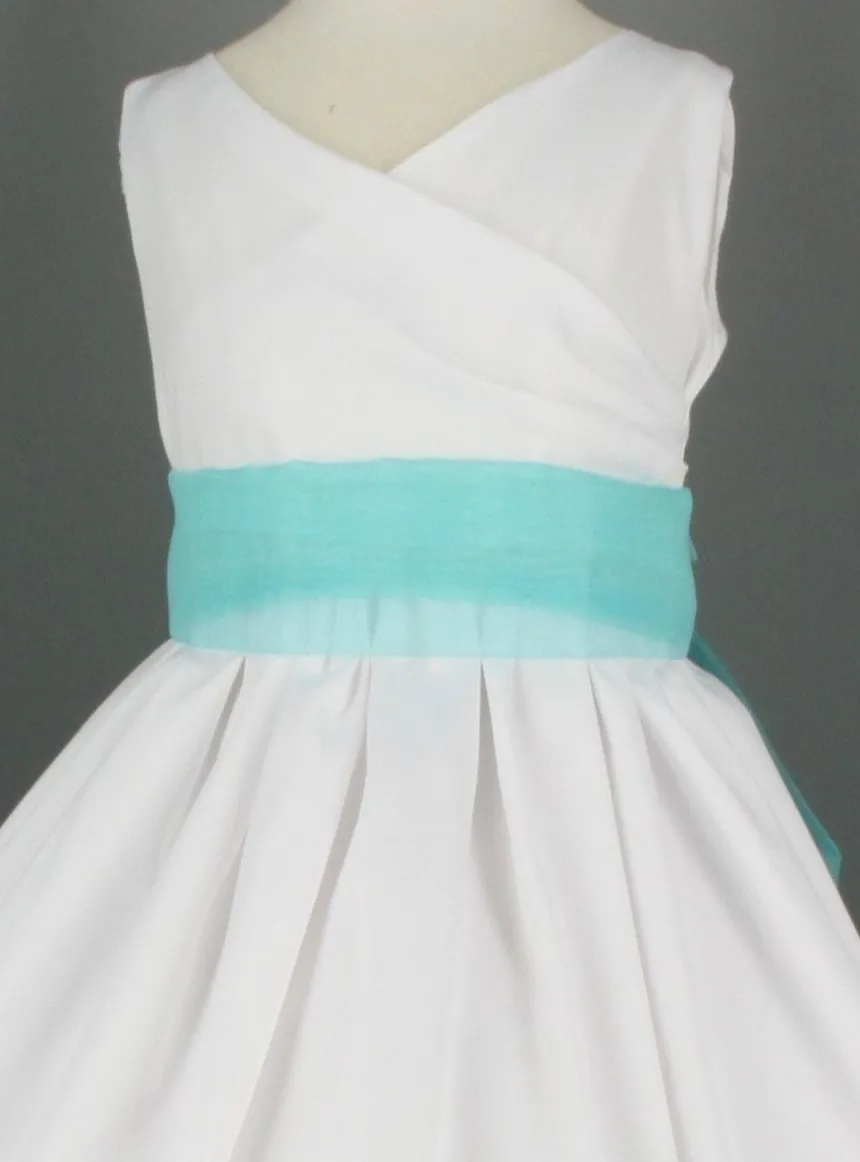 Ceinture de cortège fille en organza