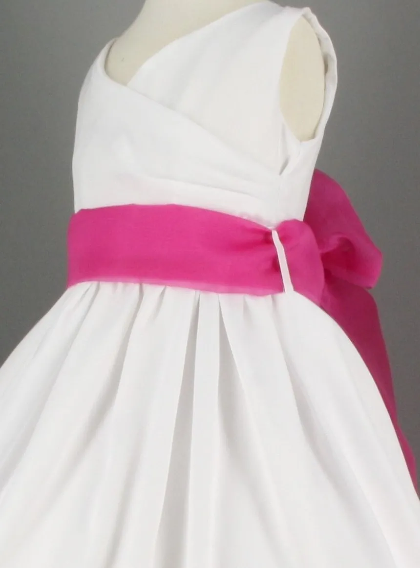 Ceinture de cortège fille en organza