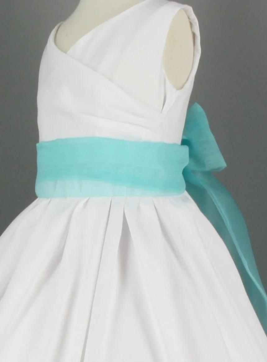 Ceinture de cortège fille en organza
