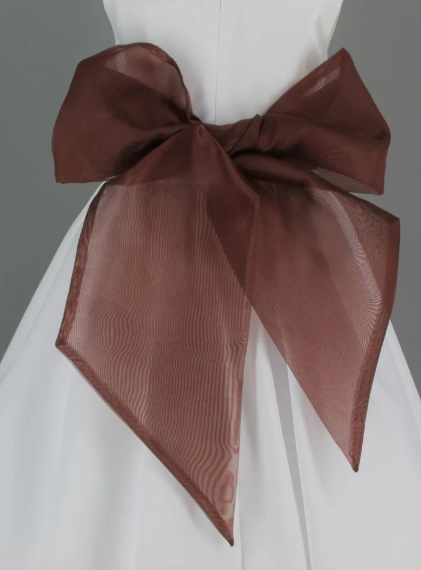 Ceinture de cortège fille en organza