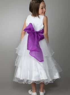 Ceinture de cortège fille en organza