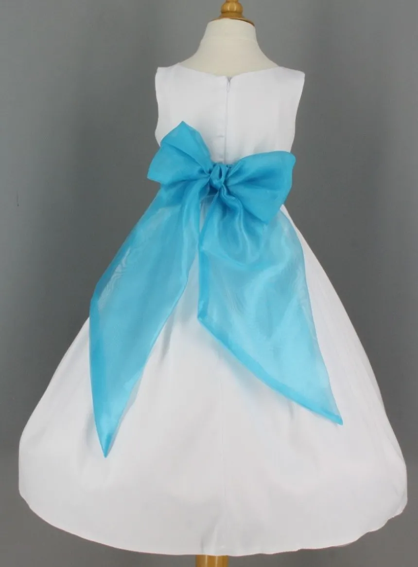 Ceinture de cortège fille en organza