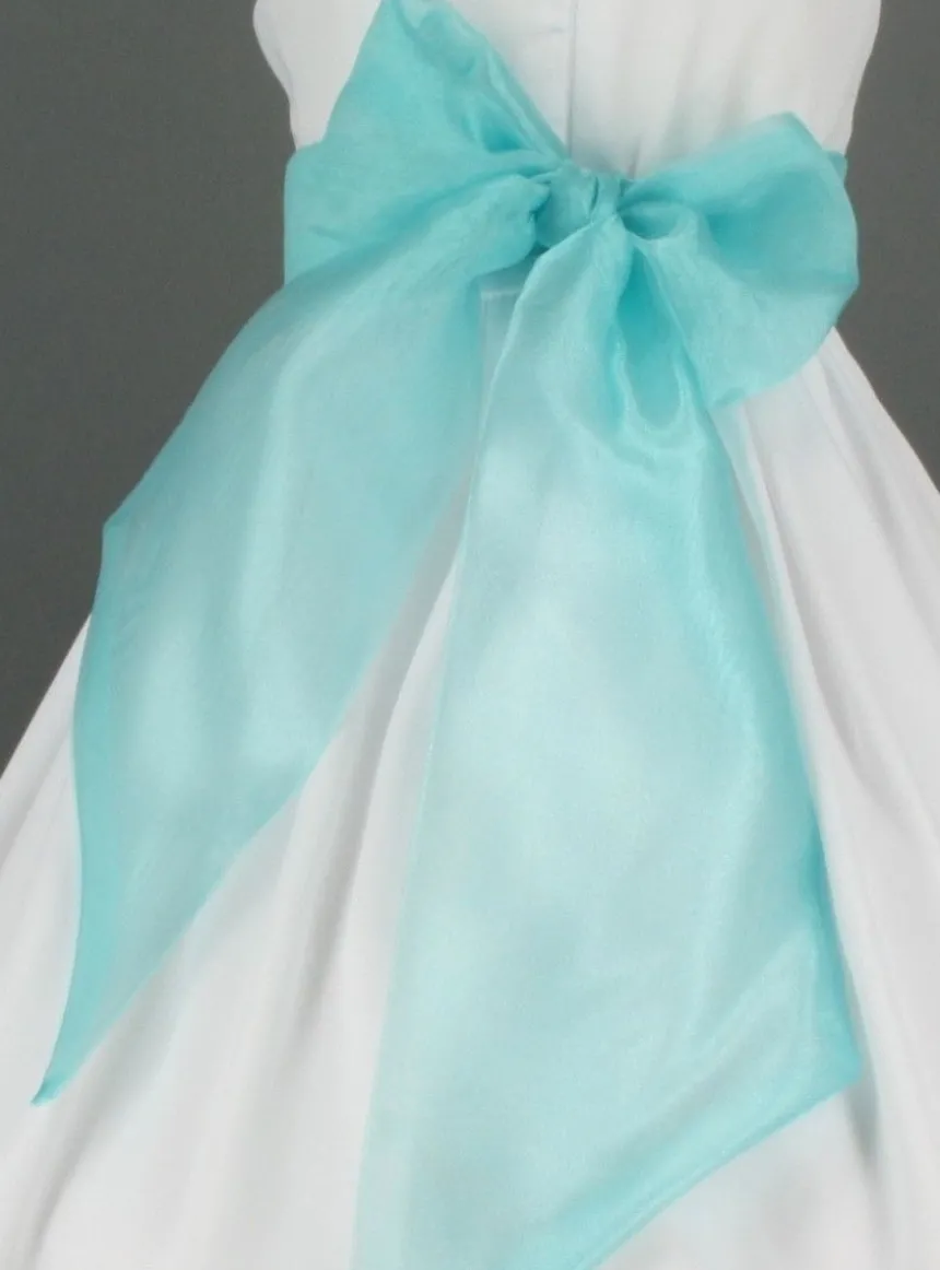 Ceinture de cortège fille en organza