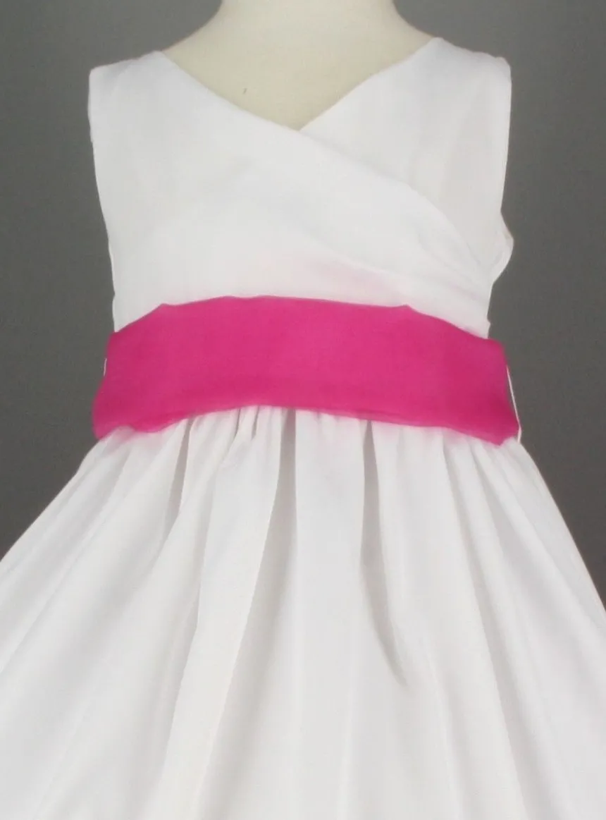 Ceinture de cortège fille en organza