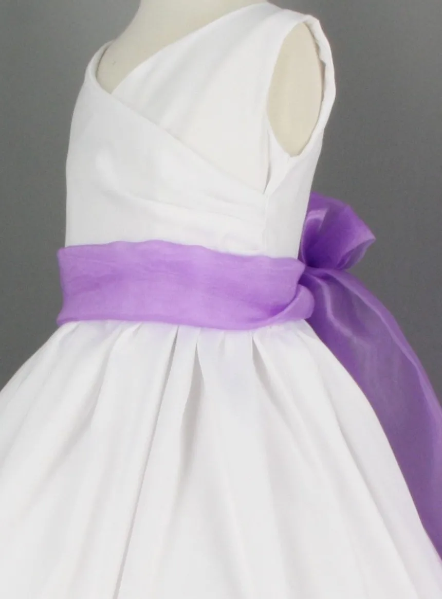 Ceinture de cortège fille en organza
