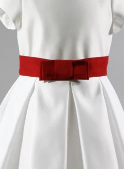 Ceinture de cortège fille ou femme noeud plat