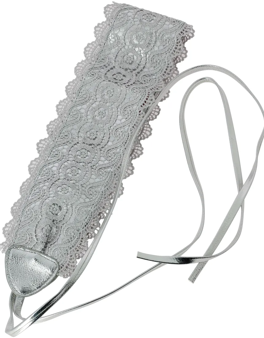Ceinture dentelle à nouer pour femme