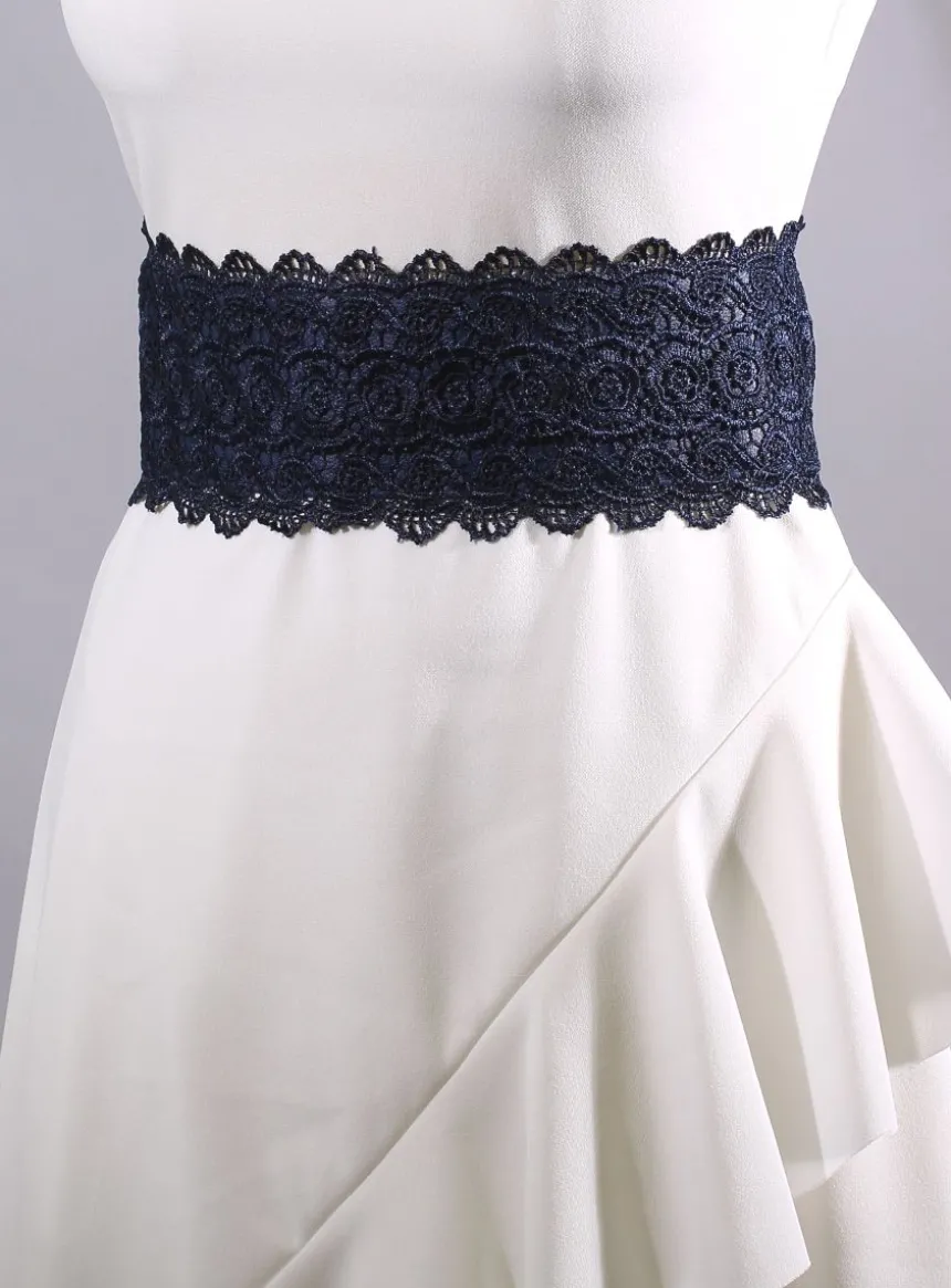 Ceinture dentelle à nouer pour femme