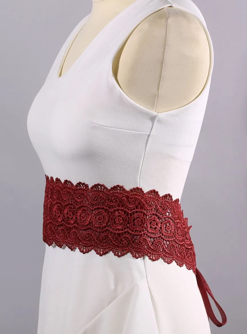 Ceinture dentelle à nouer pour femme