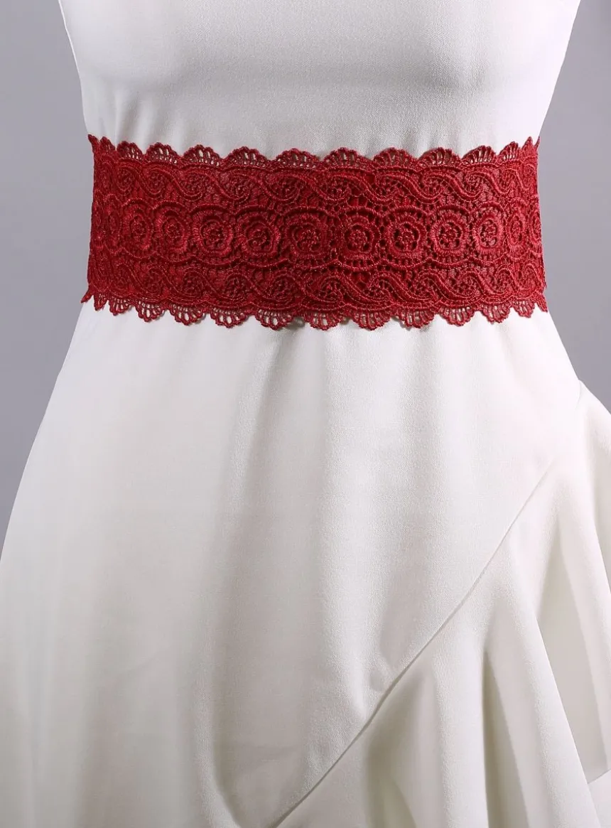 Ceinture dentelle à nouer pour femme