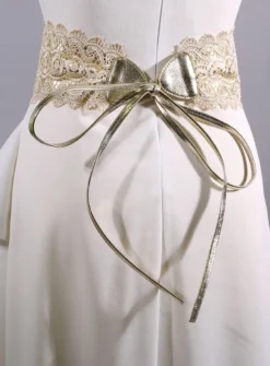 Ceinture dentelle à nouer pour femme