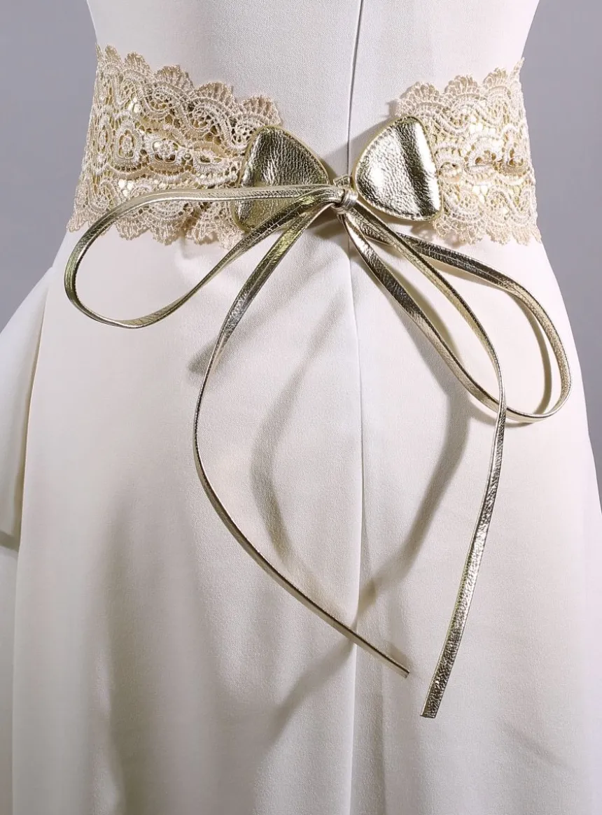 Ceinture dentelle à nouer pour femme