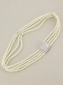 Ceinture en perles femme