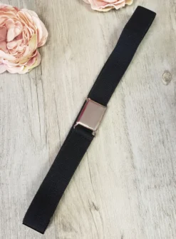 Ceinture élastique garçon Noir