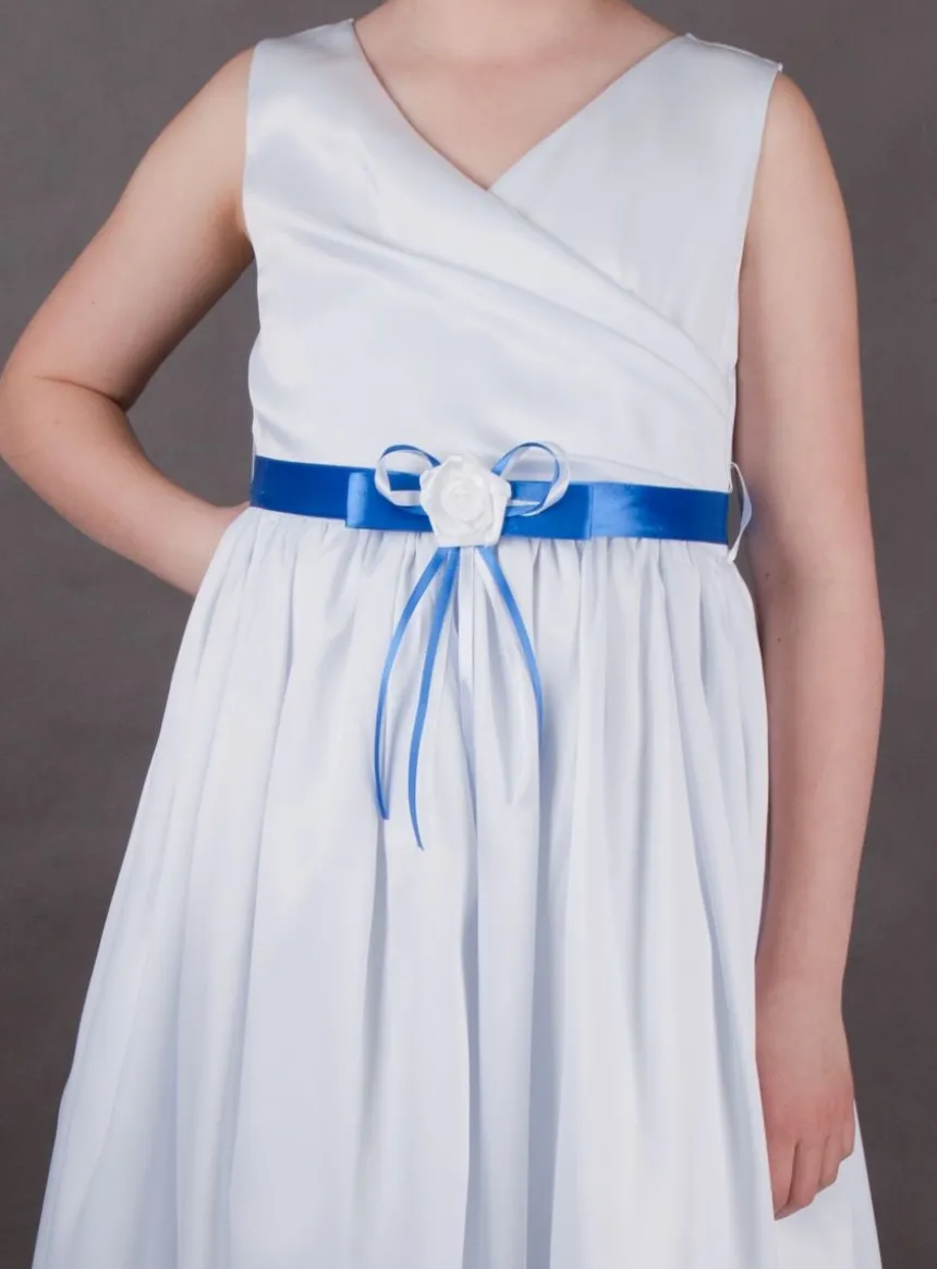 Ceinture mariage enfant ruban et fleur
