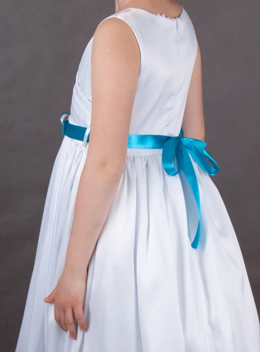 Ceinture mariage enfant ruban et fleur