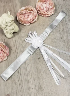 Ceinture mariage enfant ruban et fleur
