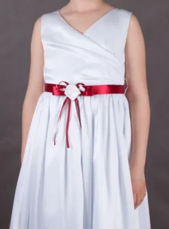Ceinture mariage enfant ruban et fleur