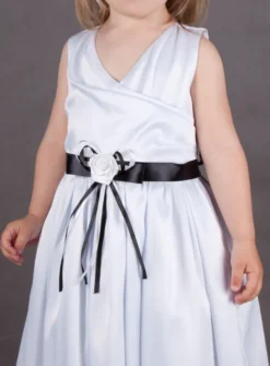 Ceinture mariage enfant ruban et fleur