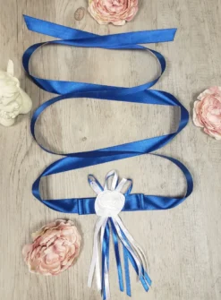 Ceinture mariage enfant ruban et fleur