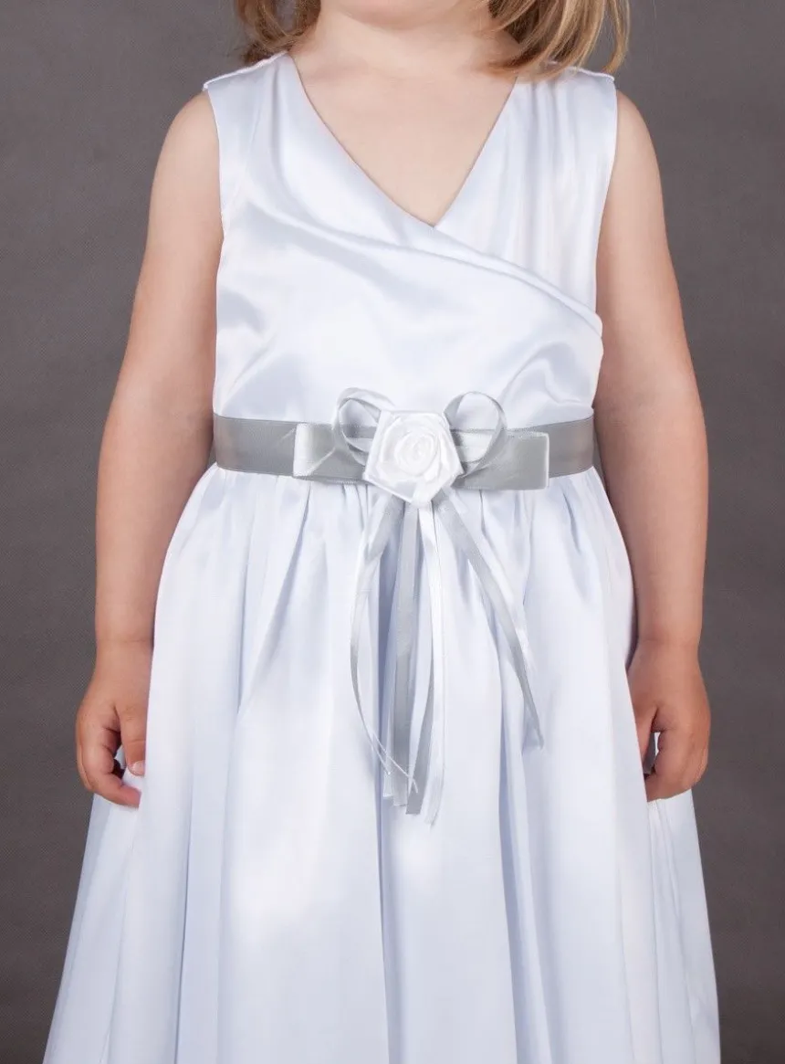 Ceinture mariage enfant ruban et fleur