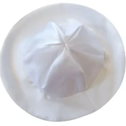 Chapeau bébé fille satin et coton