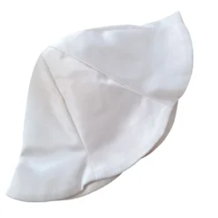 Chapeau blanc bébé forme cloche