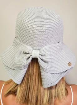 Chapeau chic femme noeud large