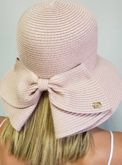 Chapeau chic femme noeud large