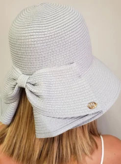 Chapeau chic femme noeud large