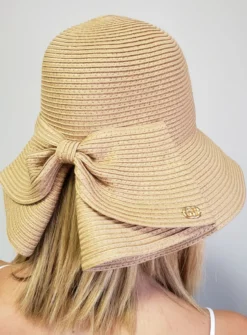 Chapeau chic femme noeud large