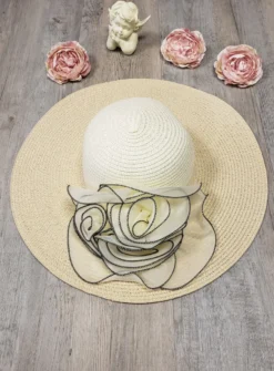 Chapeau mariage femme fleur tissu