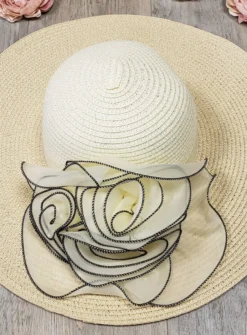 Chapeau mariage femme fleur tissu