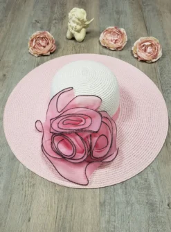 Chapeau mariage femme fleur tissu