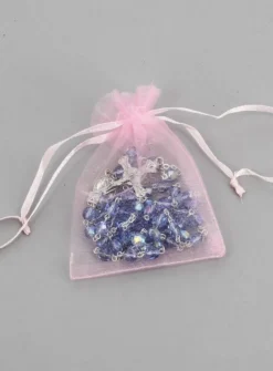 Chapelet perles transparentes