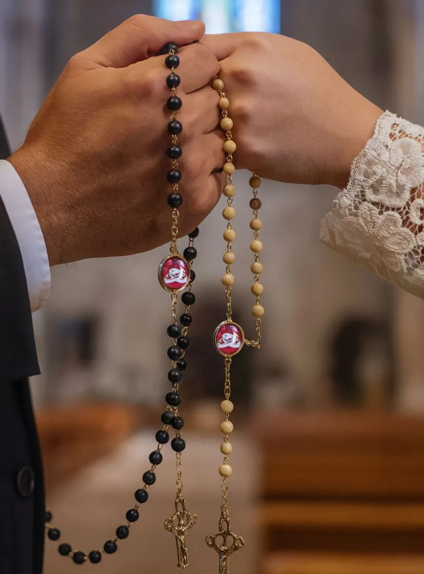 Chapelets de mariage fait main - anneaux