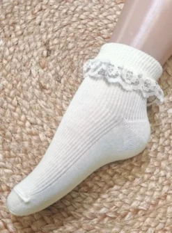 Chaussettes Fille avec Dentelle